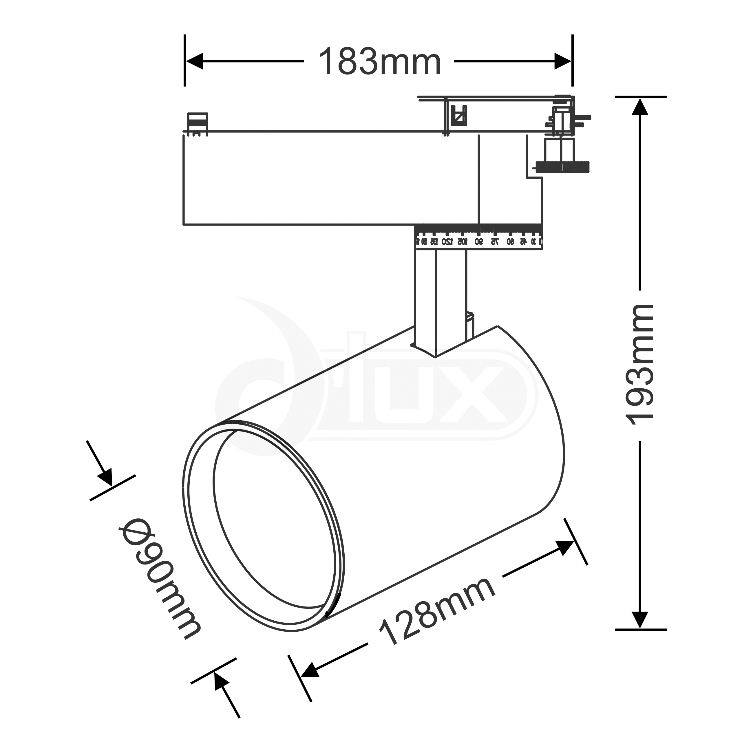 Axa 25 Tracks Luminaires Dlux Track Fitting 16-29W